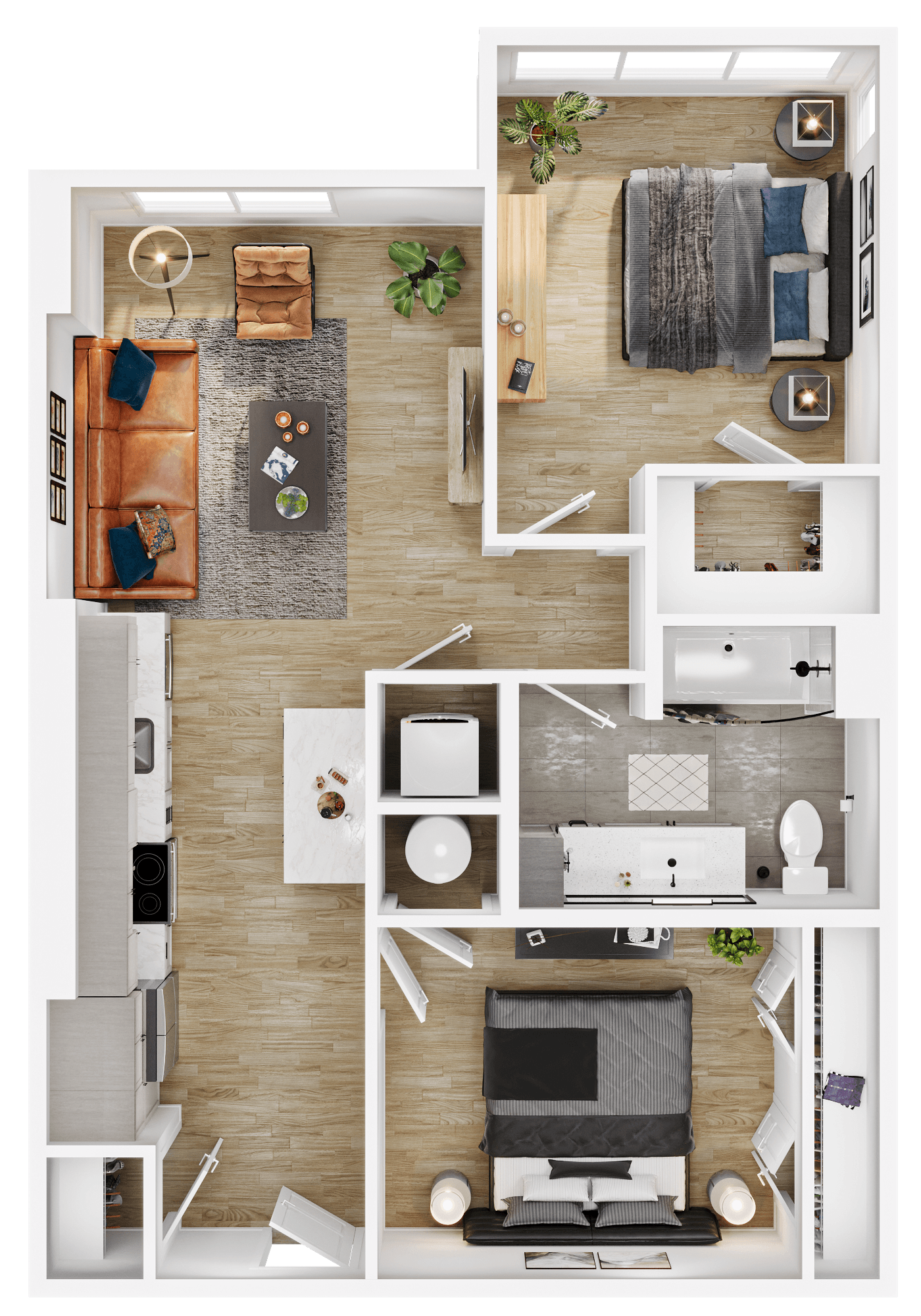 Floor plan layout diagram for B4